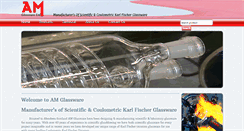 Desktop Screenshot of amglassware.com